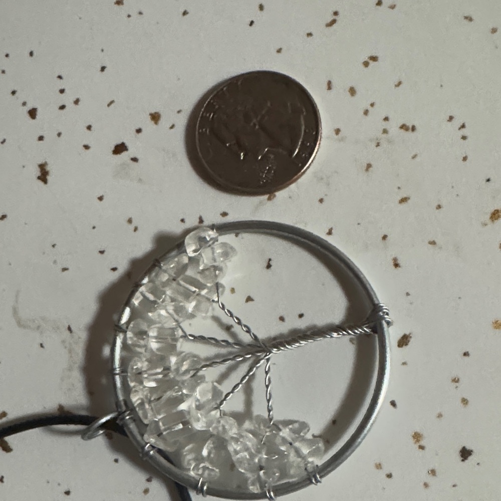 Elegant Silver Tree of Life Necklace - Picture 2 of 2